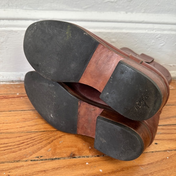 Great tan leather riding boots La Gardiane size 7.5 medium high - Picture 5 of 13